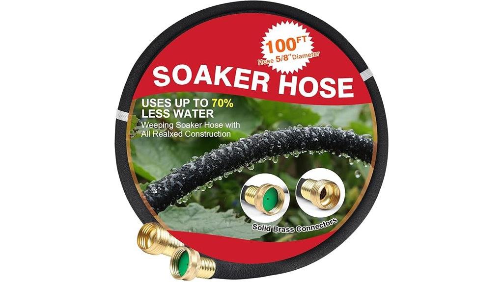 100 foot garden soaker hose