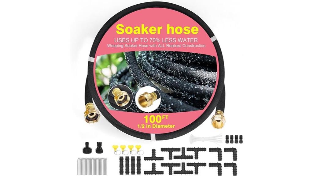 100 ft garden soaker hose