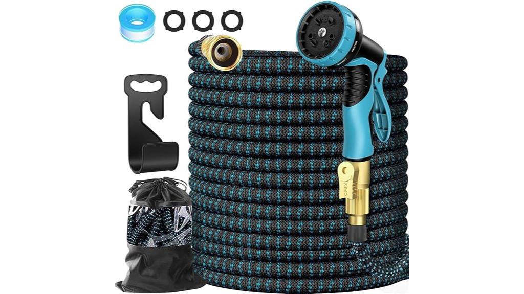 100ft expandable hose with spray patterns
