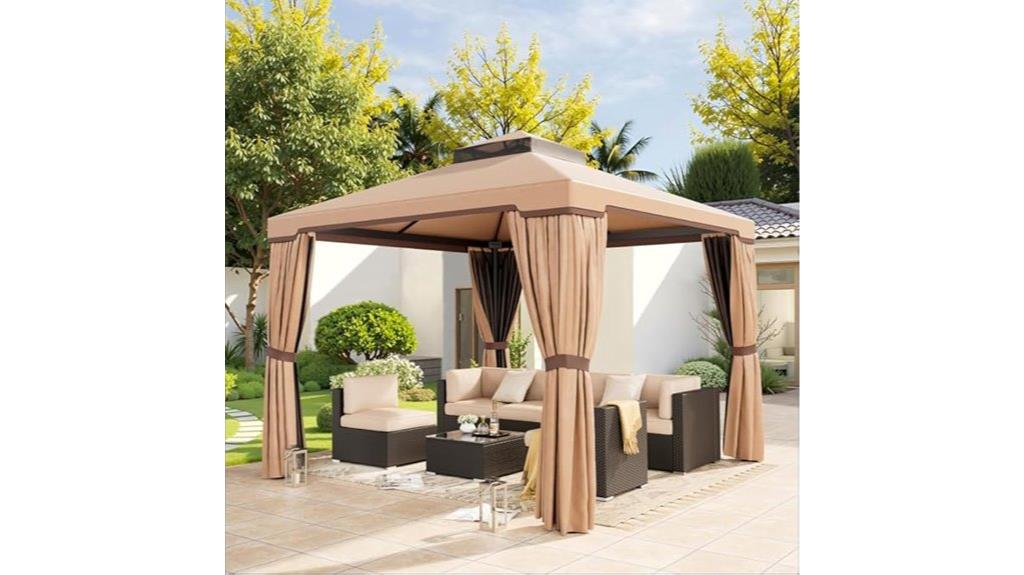 10x10 ft outdoor gazebo