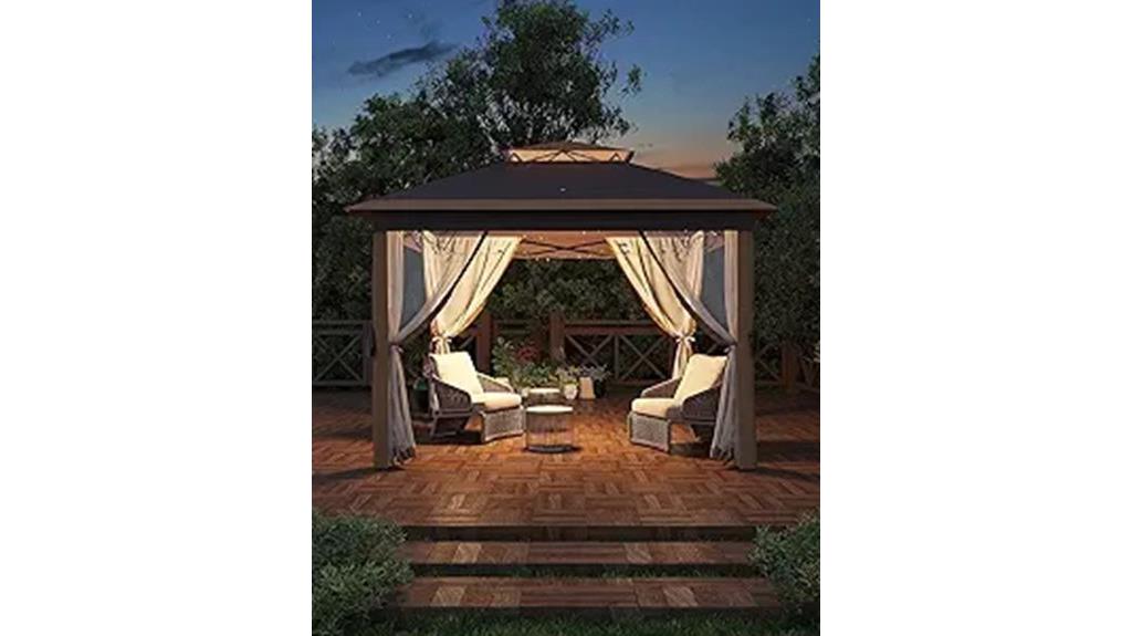 11x11 mosquito net gazebo
