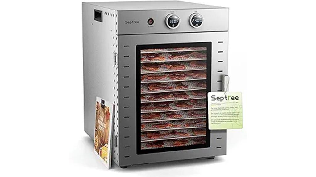 12 tray adjustable dehydrator