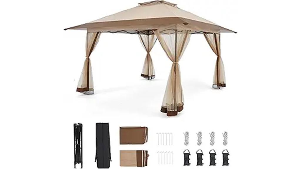 13x13 pop up tent