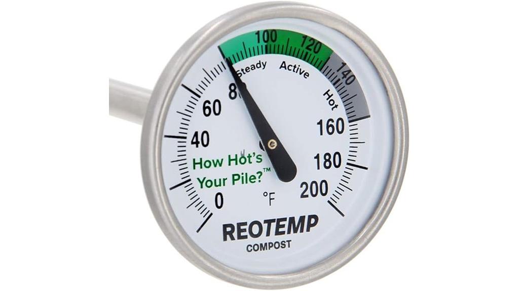 20 inch fahrenheit compost thermometer