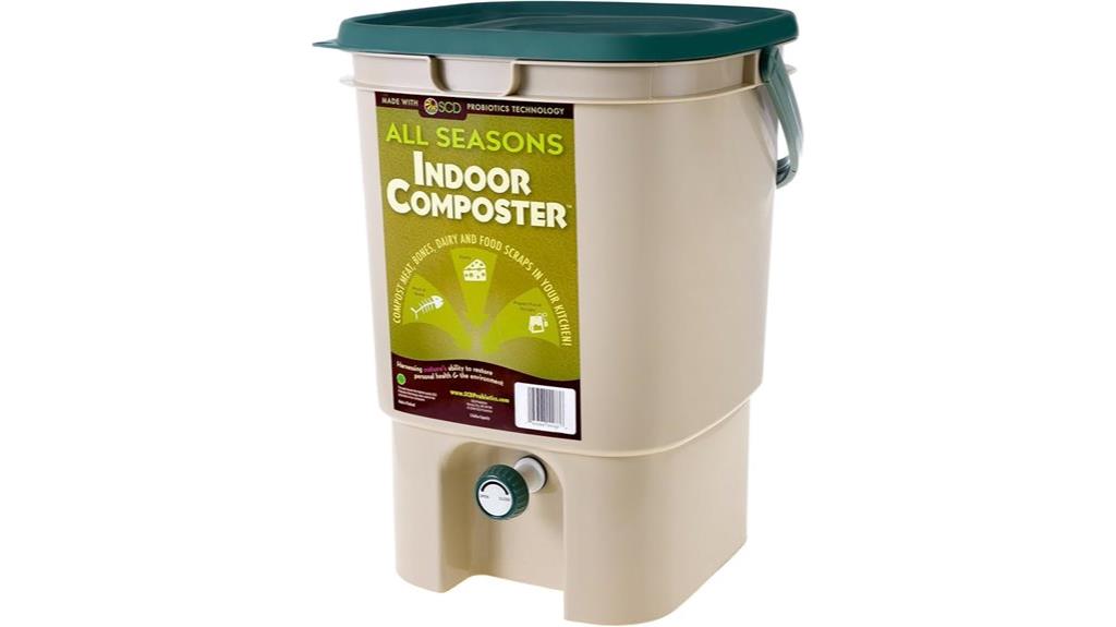 5 gallon tan compost bin