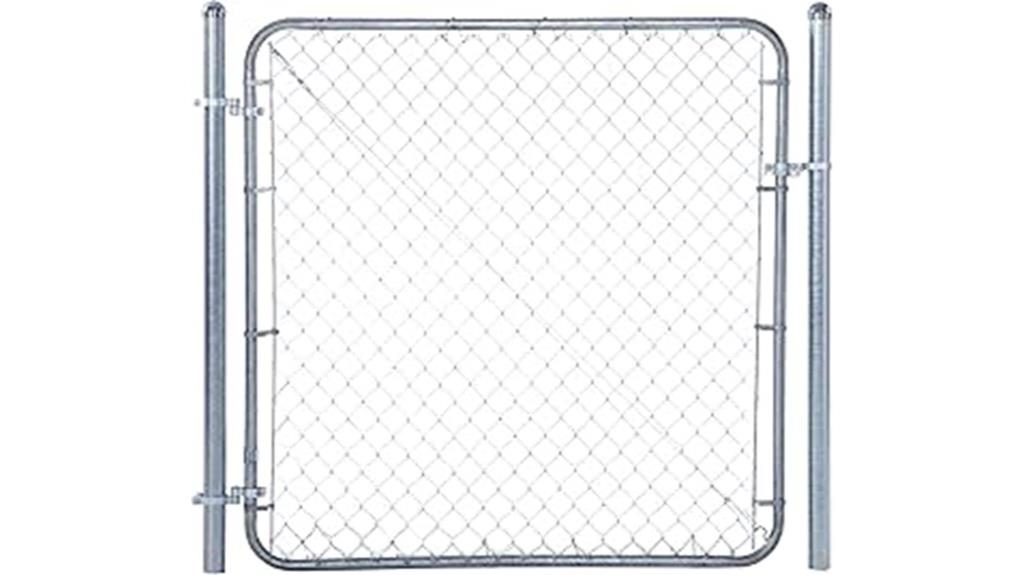 adjustable chain link gate