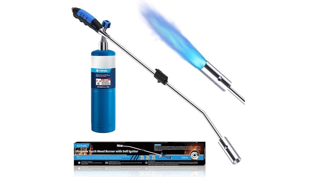 adjustable flame propane burner