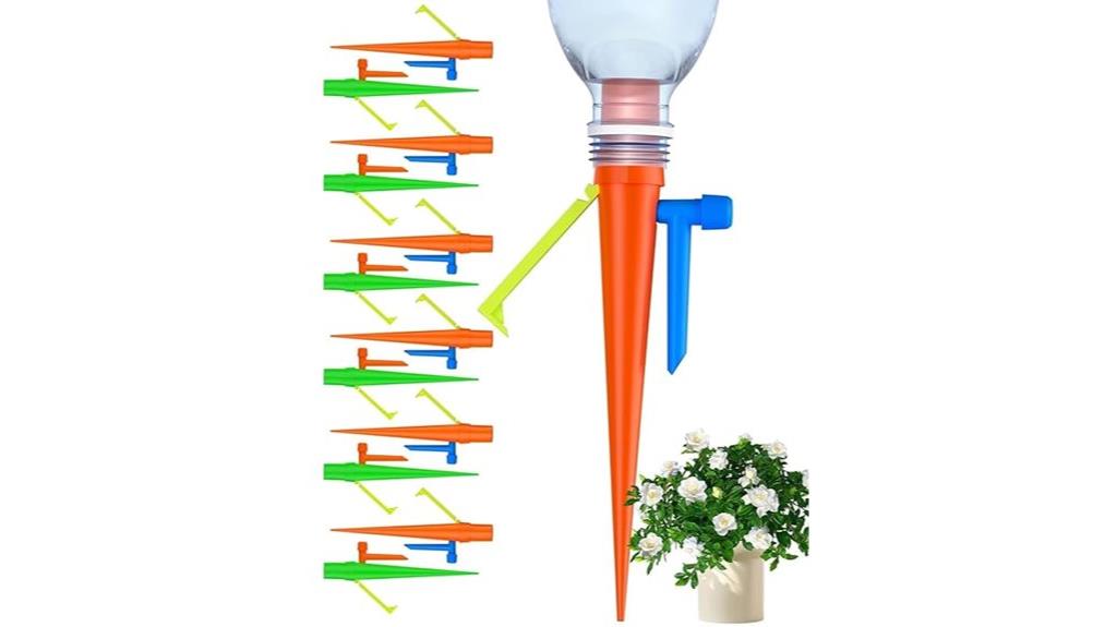 adjustable flow watering spikes
