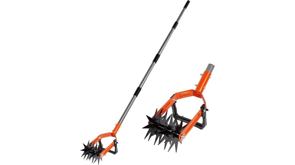 adjustable hand tiller tool