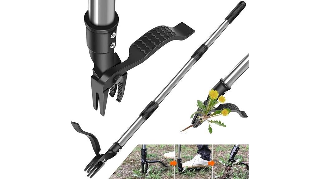 adjustable handle weed puller