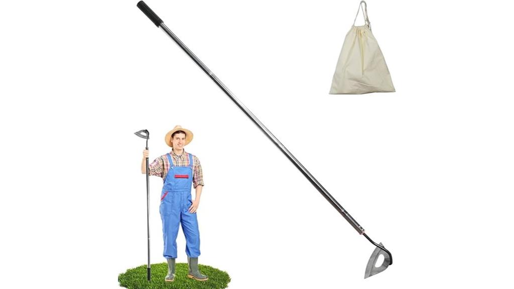 all steel adjustable garden hoe