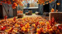 autumn leaf farm art