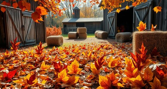 autumn leaf farm art