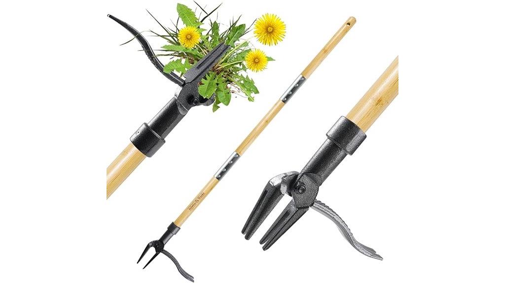 bamboo handle weed puller