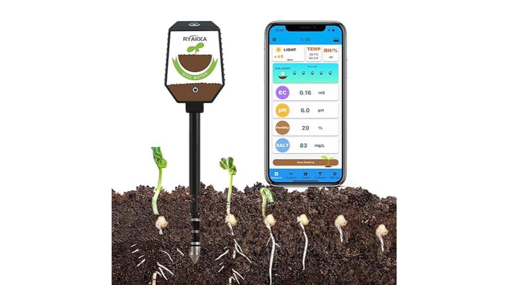 bluetooth soil tester app