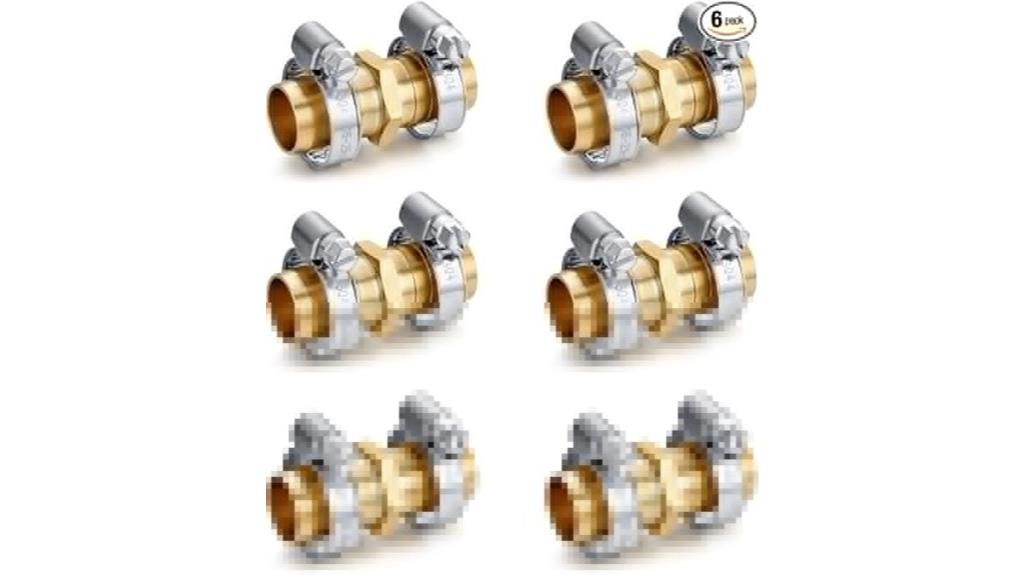 brass hose fittings pack
