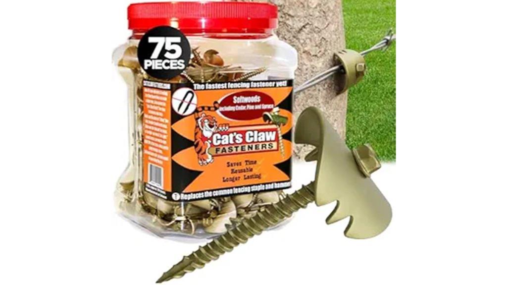 cats claw fasteners set