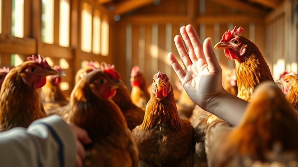 chanting influences chicken behavior