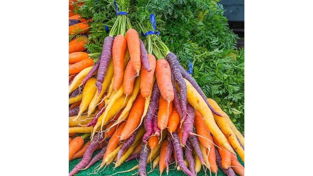 colorful carrot seed tape