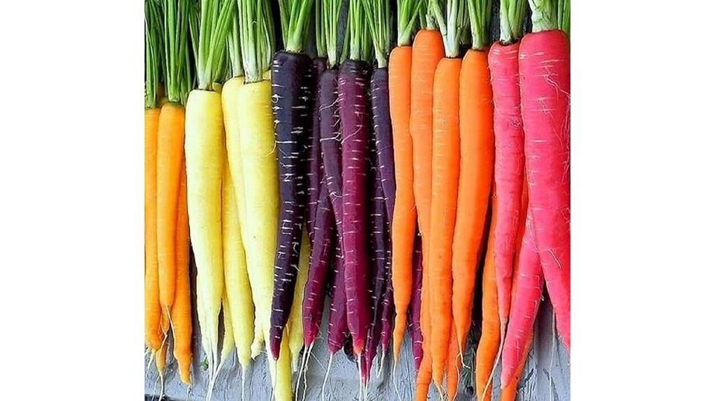 colorful heirloom carrot seeds