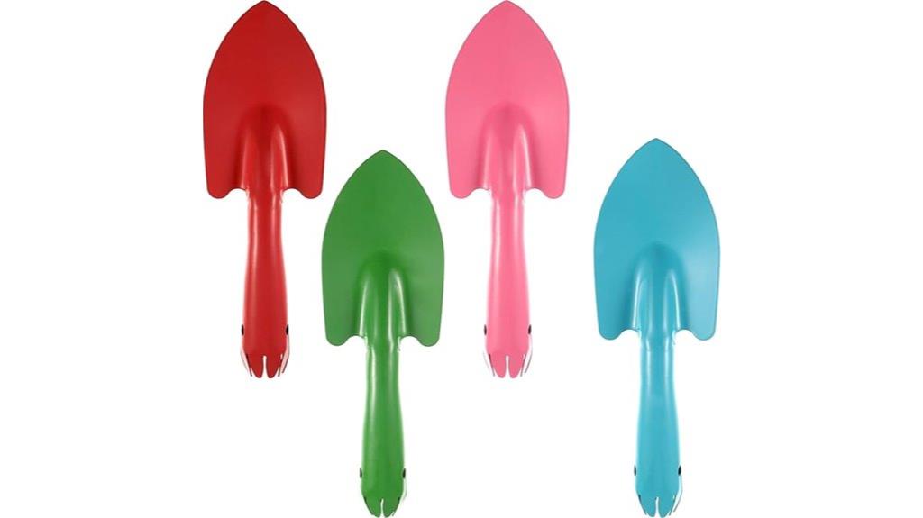 colorful mini garden trowels
