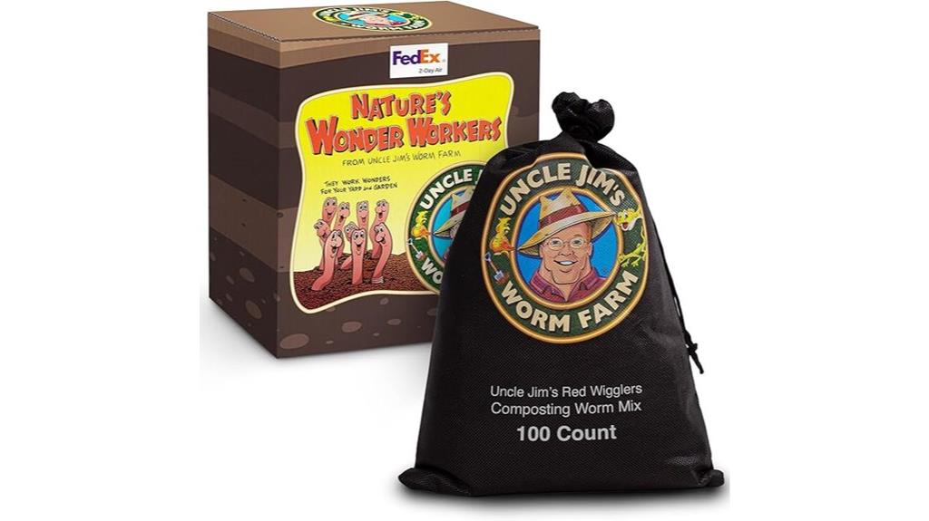 composting worms 100 count