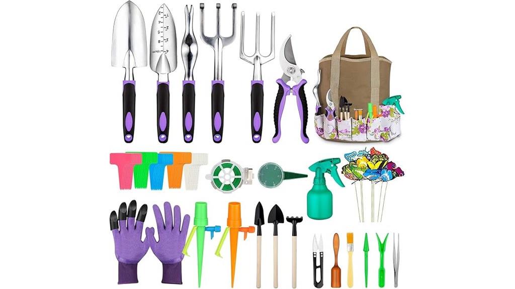 comprehensive 83 piece garden tool set