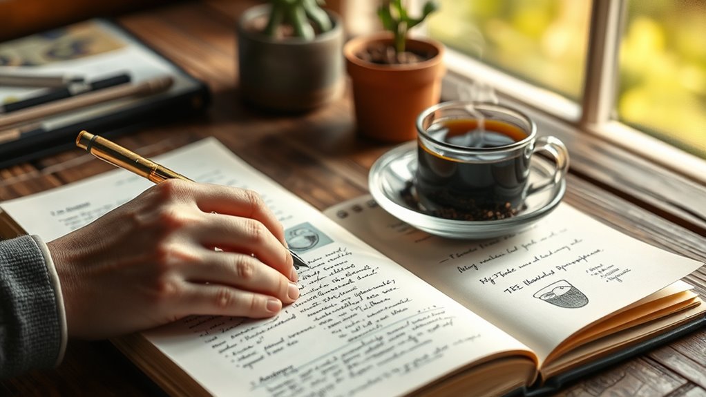 consistent journaling fosters growth