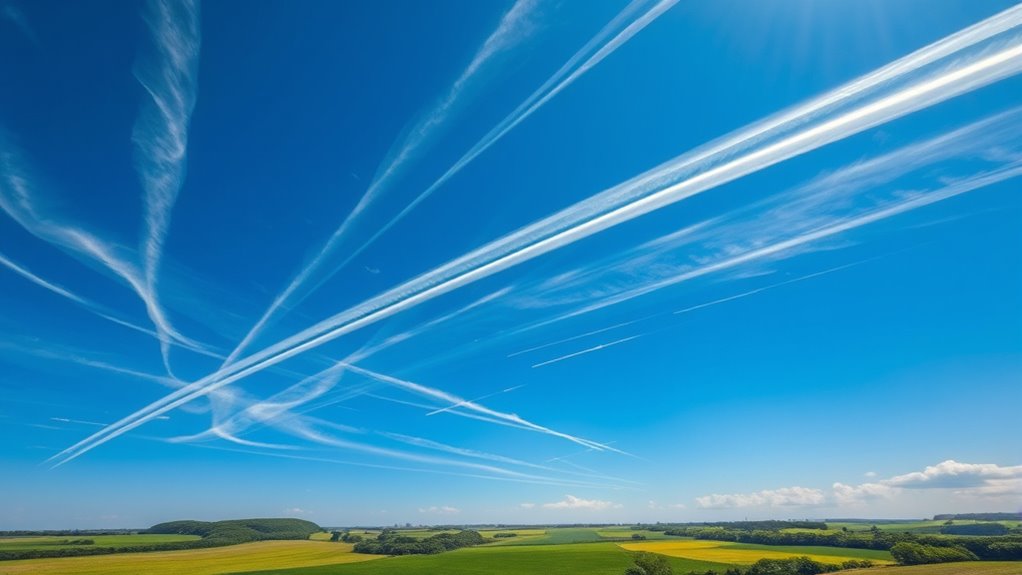 contrails water ice crystals