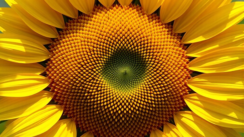count fibonacci sunflower spirals