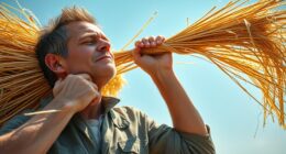 counting breaths during hay baling