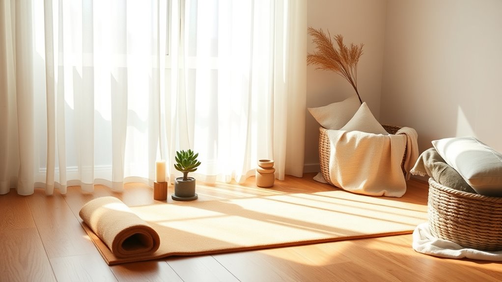 create a serene mindful space