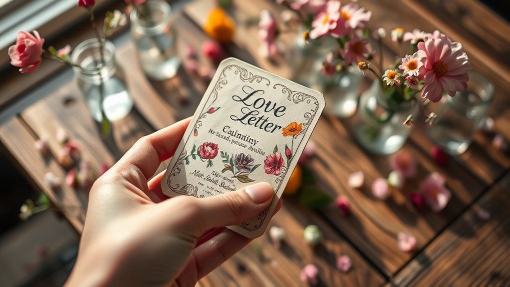 creative romantic seed presentation