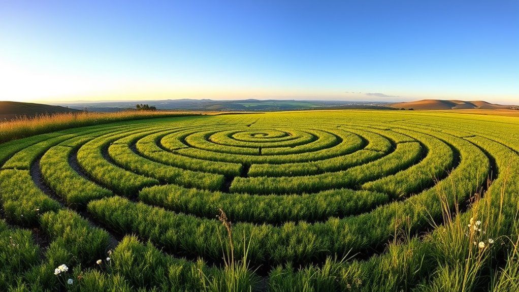 cultural ecological meadow mazes