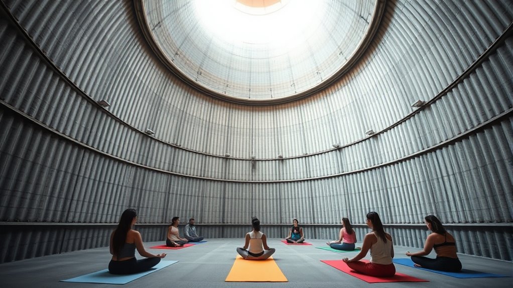 cylindrical sound enhancing structures