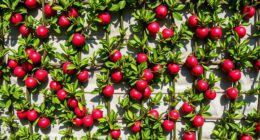 dense apple espalier walls