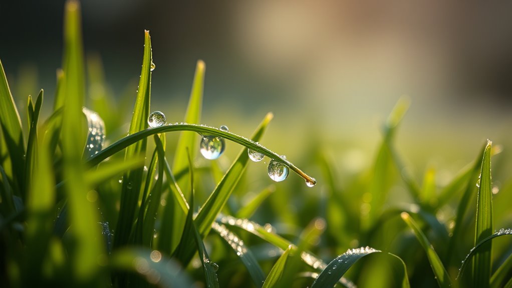 dew forms at dawn