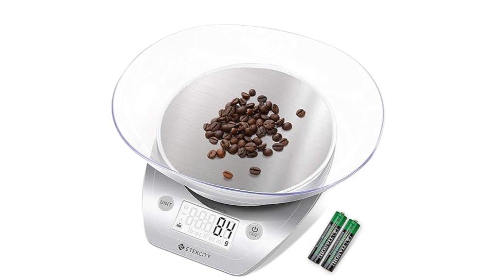 digital kitchen scale bowl