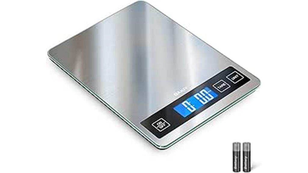 digital stainless steel kitchen scale