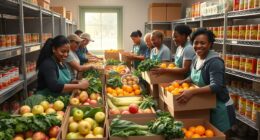 donate surplus food supplies