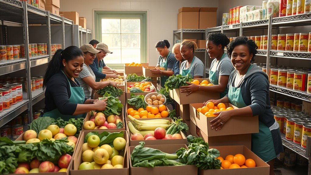 donate surplus food supplies
