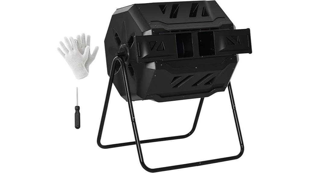 dual chamber compost bin