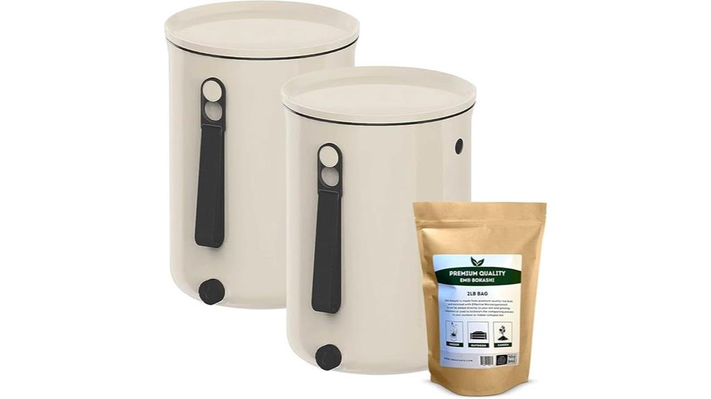 dual odor free compost bins