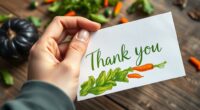 eco friendly veggie ink thank yous
