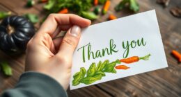 eco friendly veggie ink thank yous
