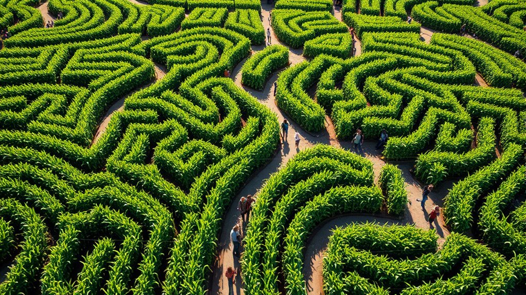 educational maze promotes sustainable farming