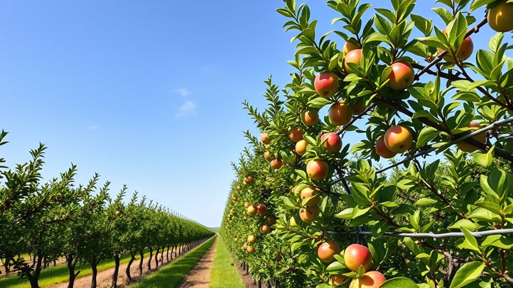 efficient organized apple cultivation