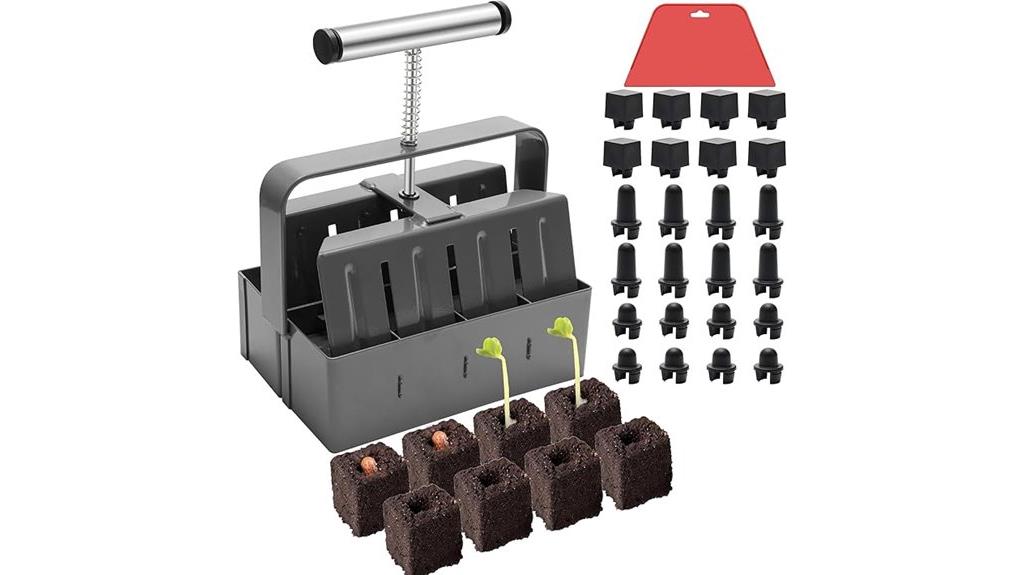eight cell soil block maker
