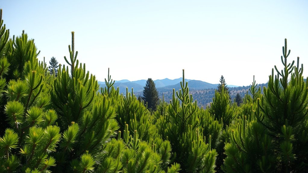 evergreen windbreaks for protection
