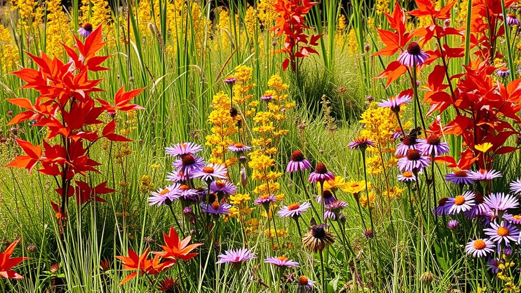 fall wildflower pollinator support